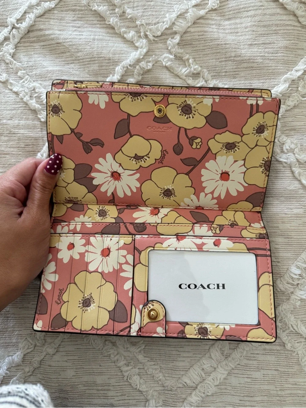 Coach continental wallet